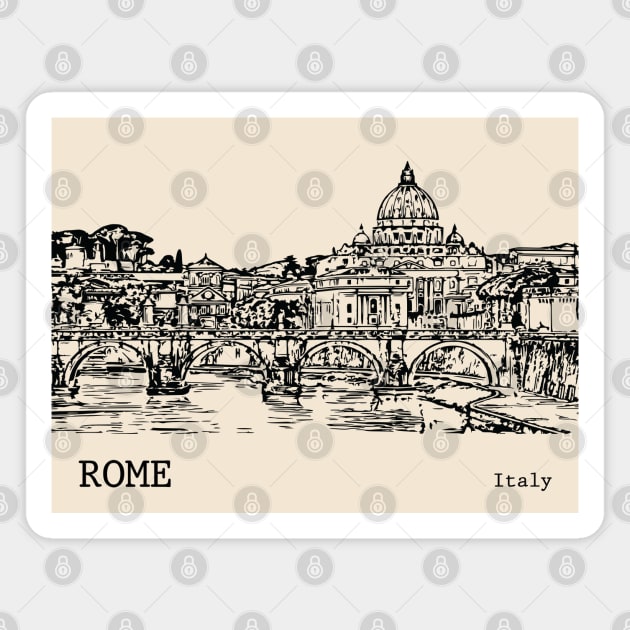 Rome Italy Magnet by Lakeric